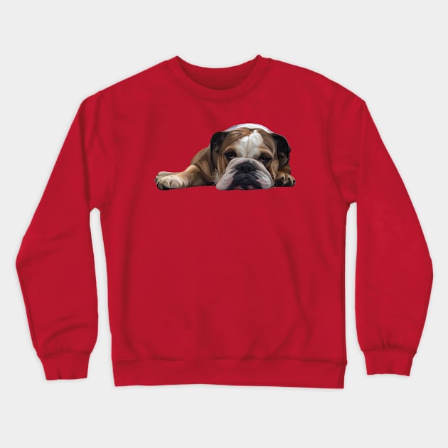 Lazy English Bulldog Crewneck Sweatshirt by That's My Doggy